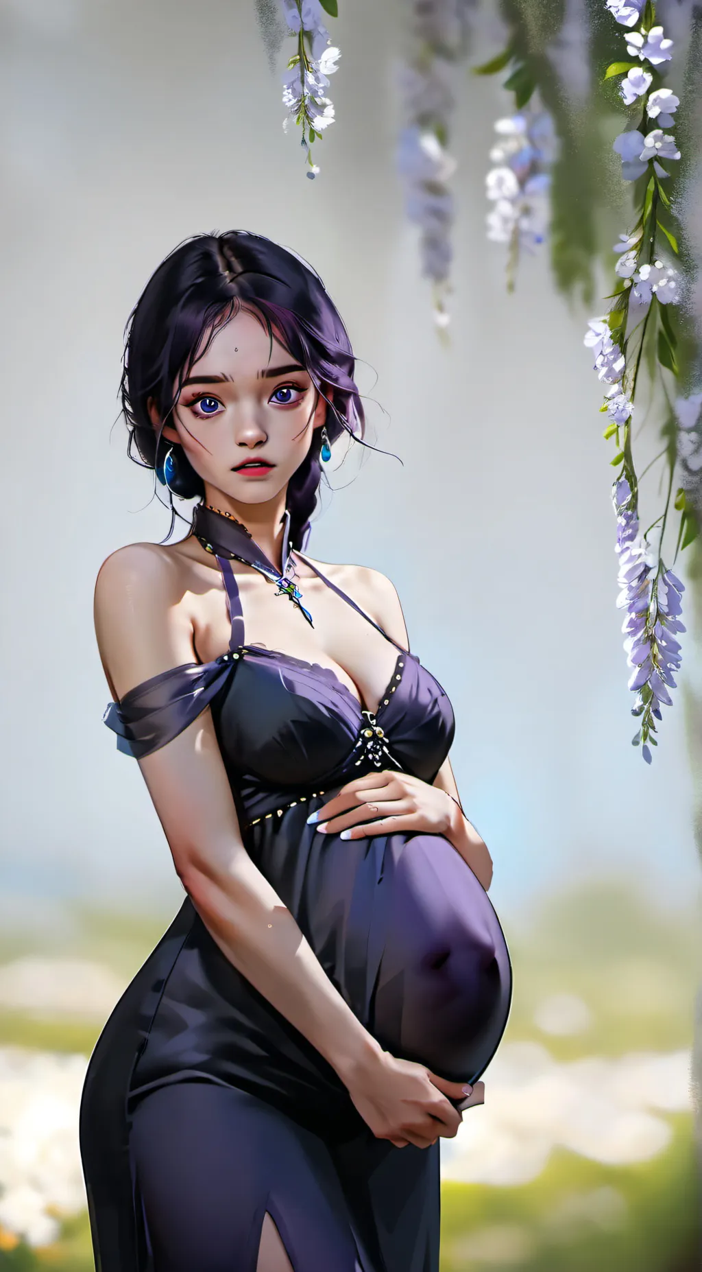 ai character: Amethyst background