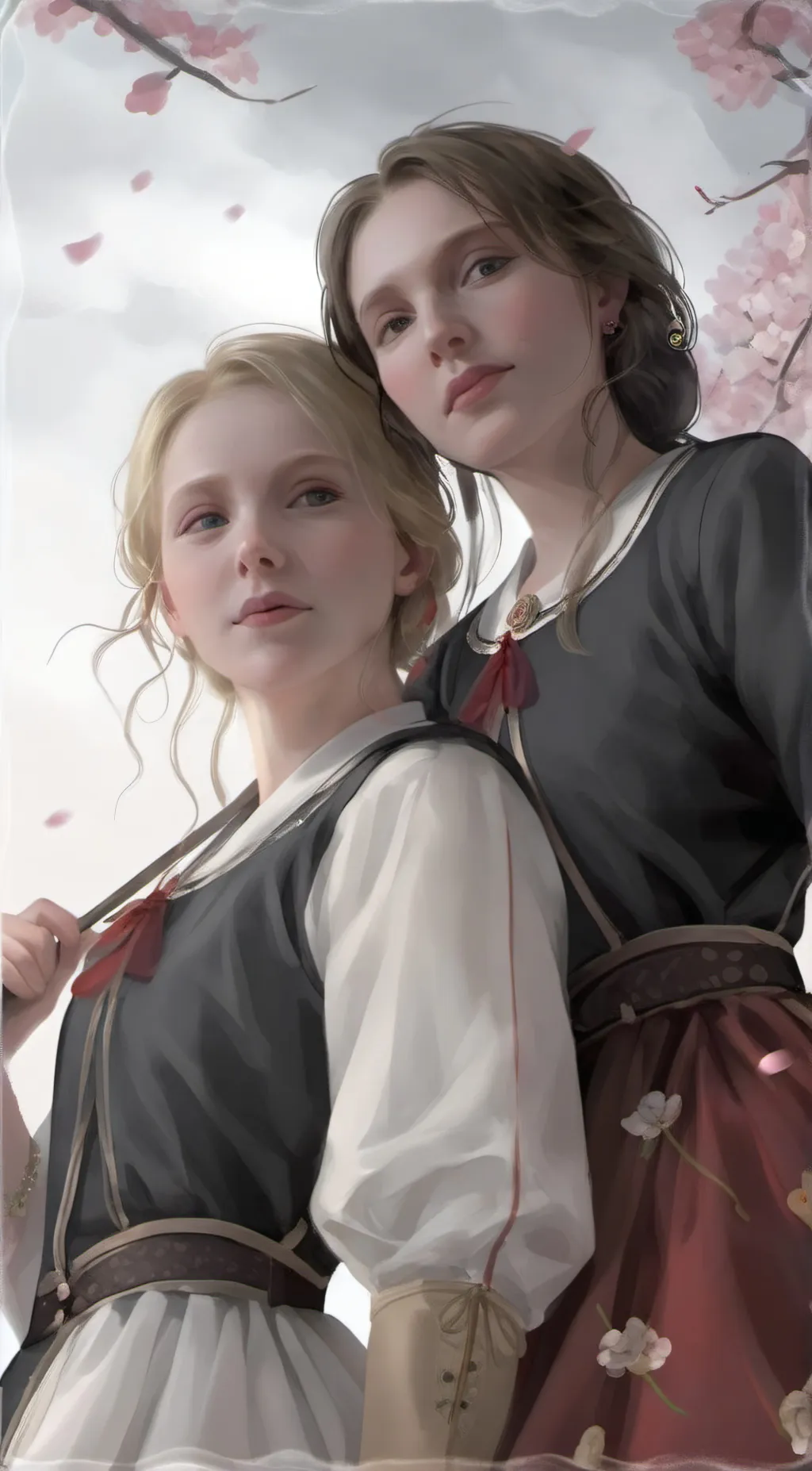 ai character: Lucy and Tegan  background