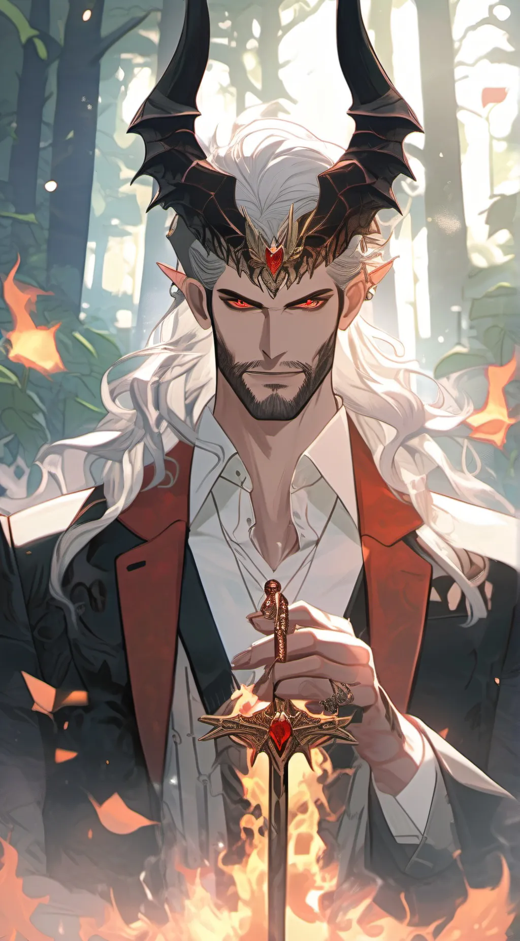 ai character: Lucifer  background