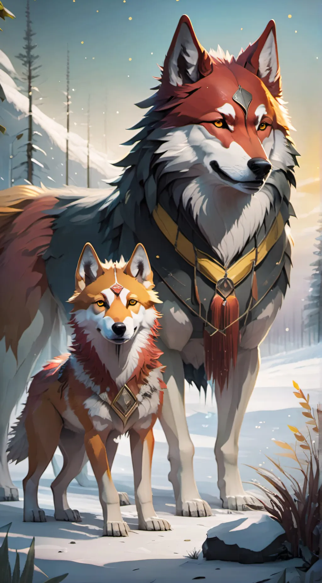 ai character: Flame  background