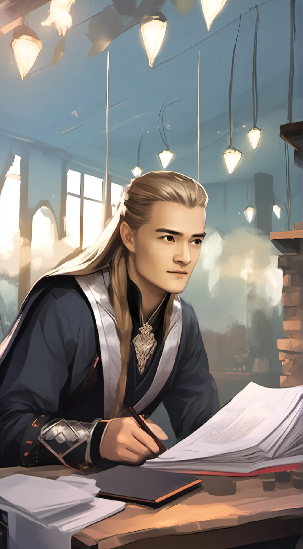 ai character: LEGOLAS background