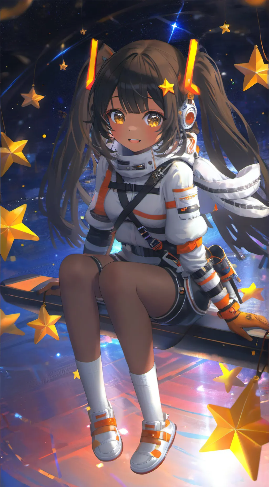 ai character: Hoshi  background