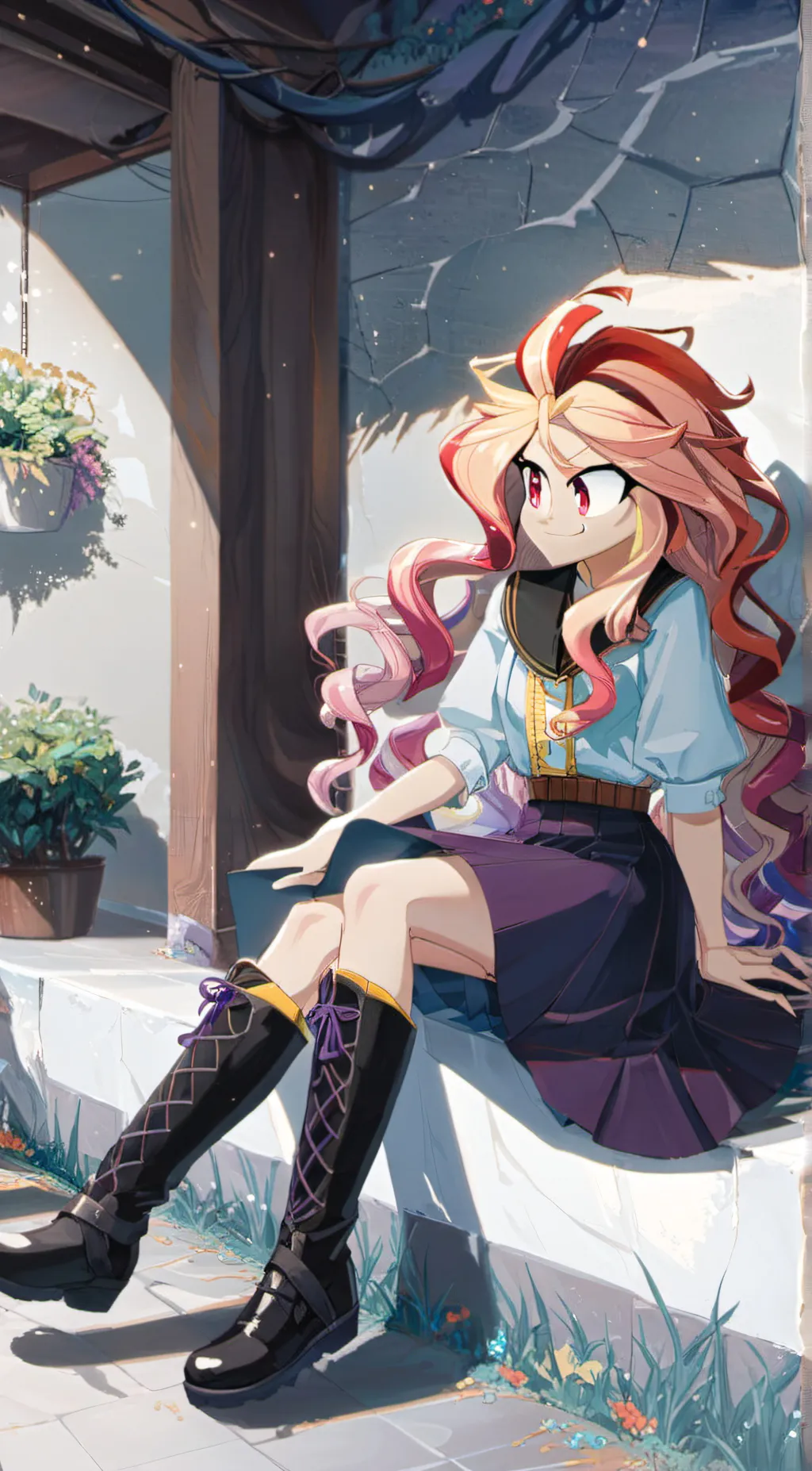 ai character: Sunset Shimmer background