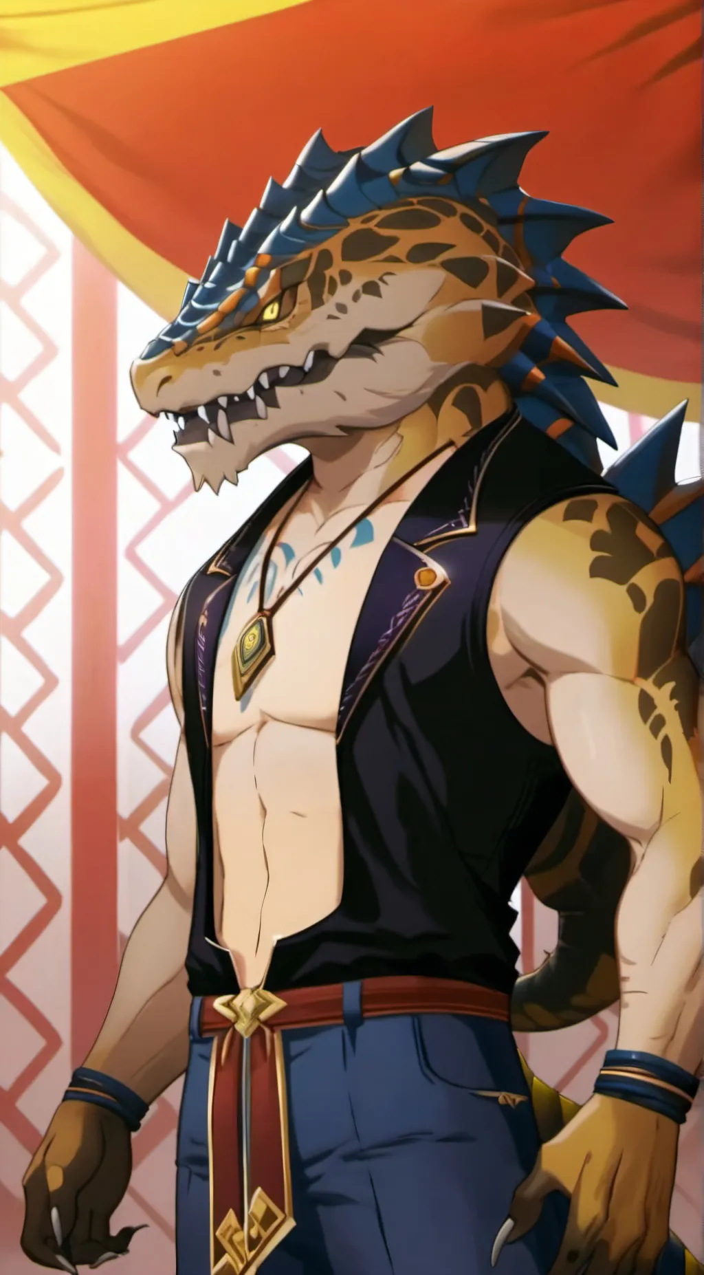 ai character: Tiger background