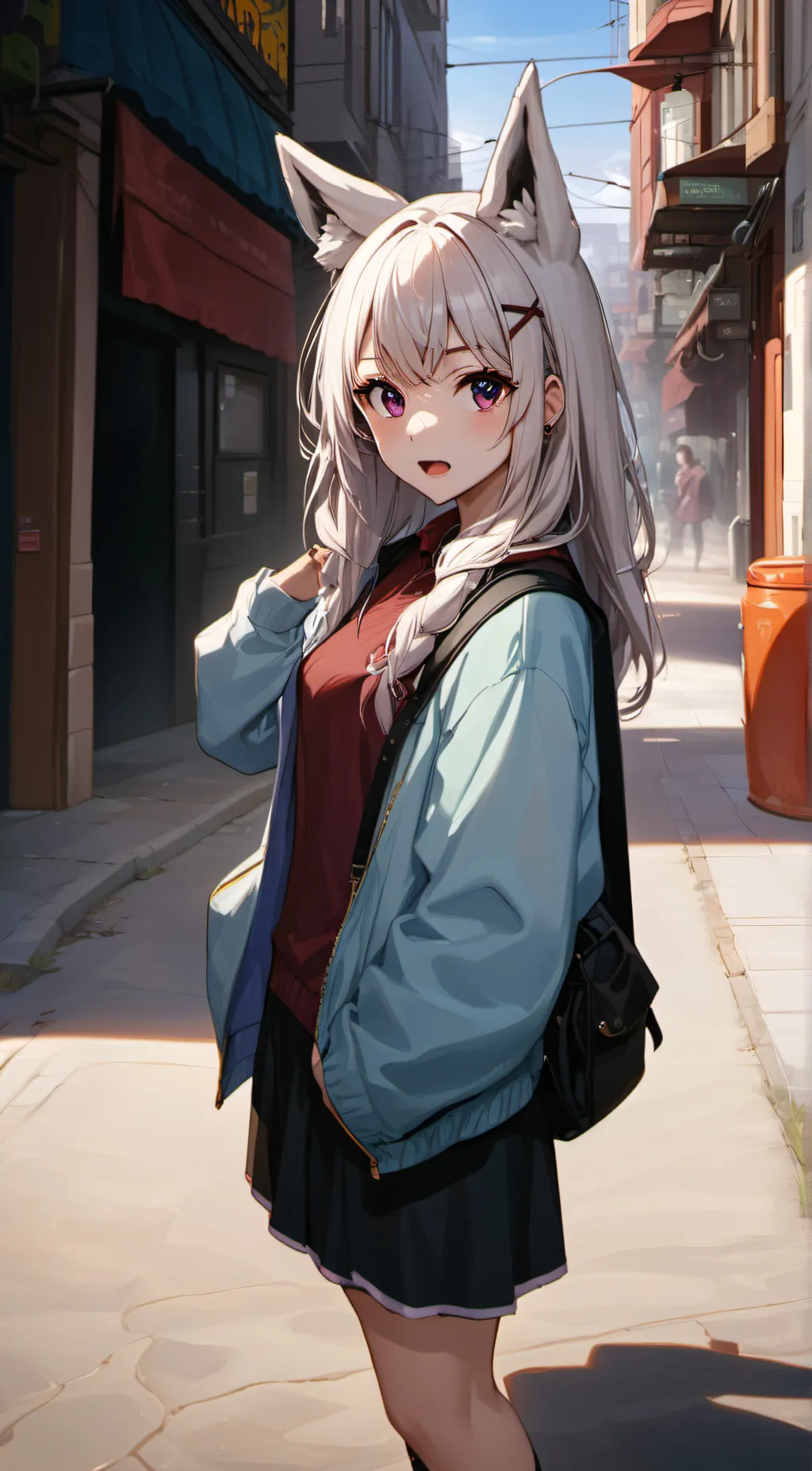 ai character: Ivory  background