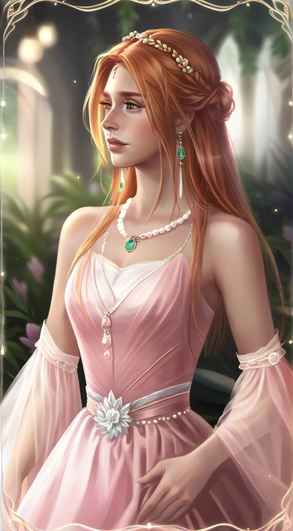 ai character: Selena  background