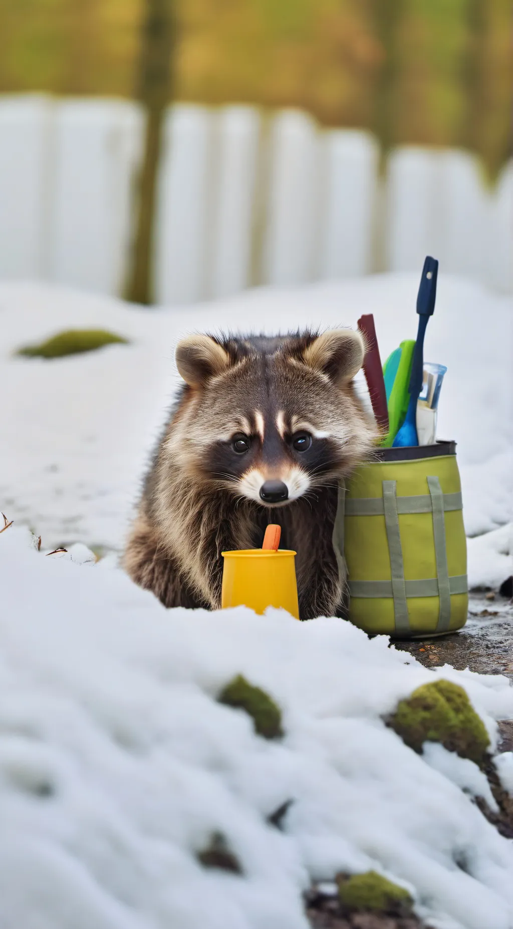 ai character: Rasberry background