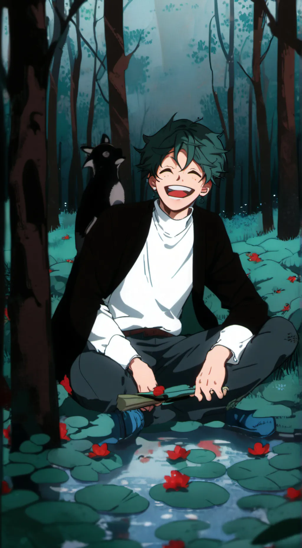 ai character: deku background