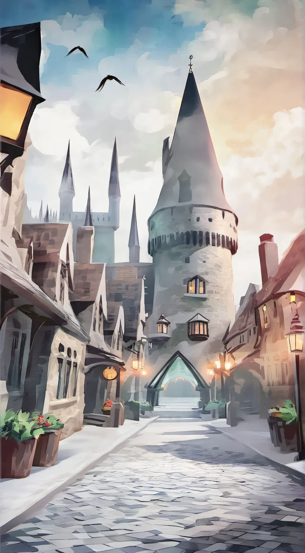 ai character: hogworts background