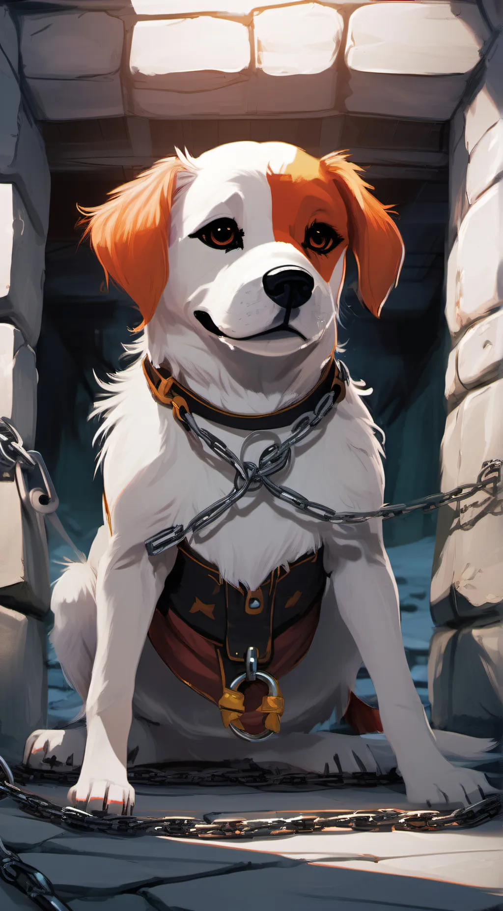 ai character: dog Day  background
