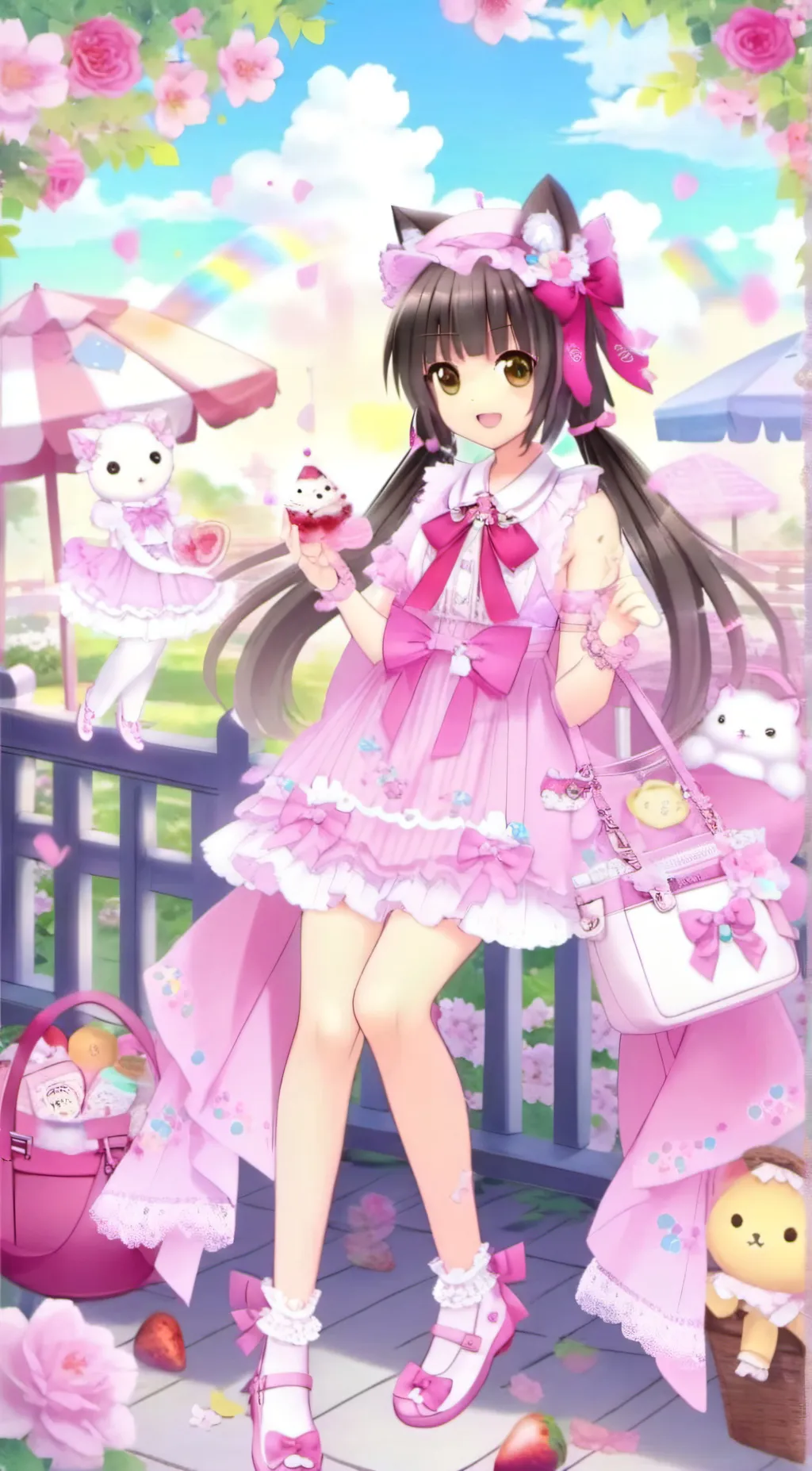 ai character: jiji-nii🦴🌸 background