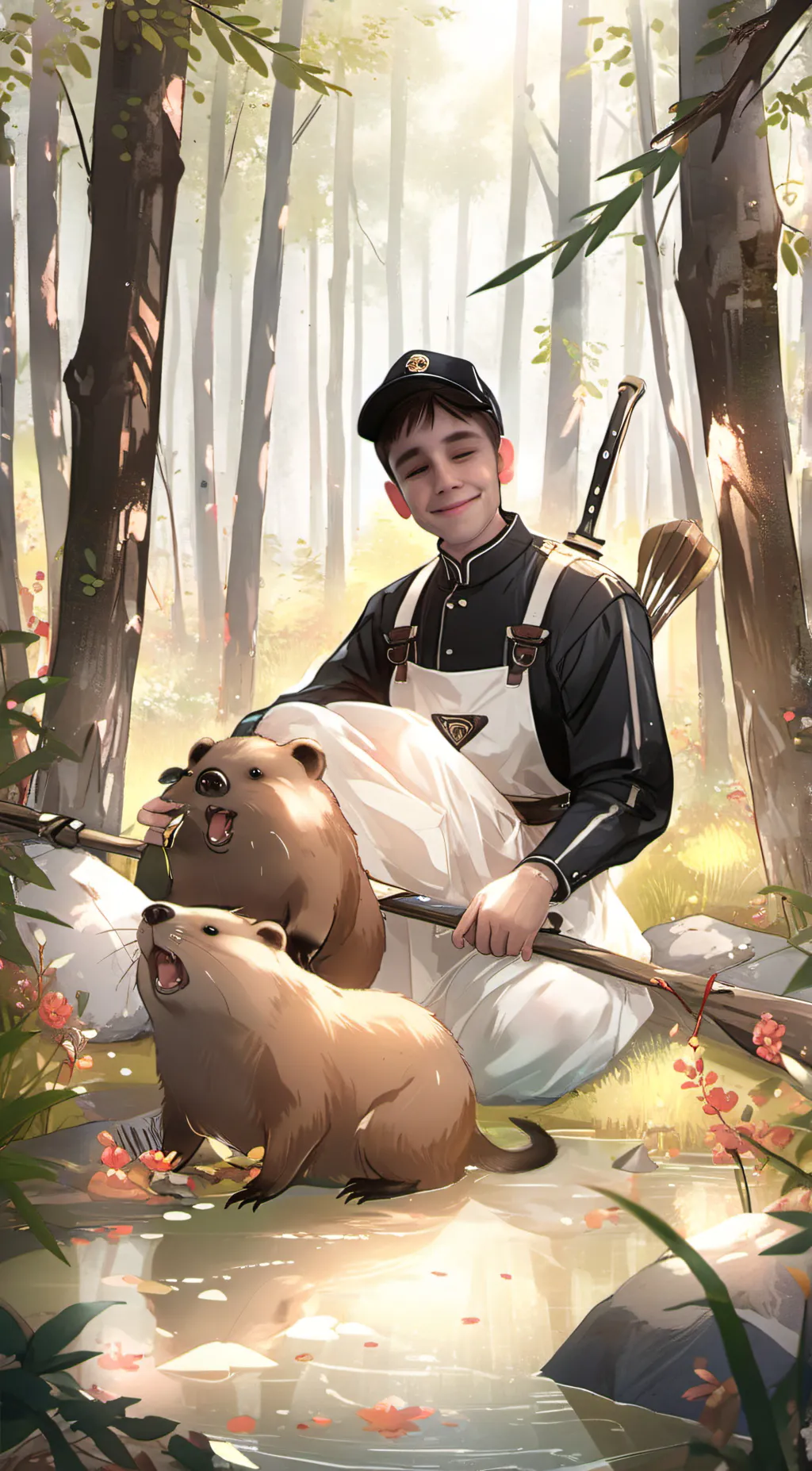 ai character: cadunk background