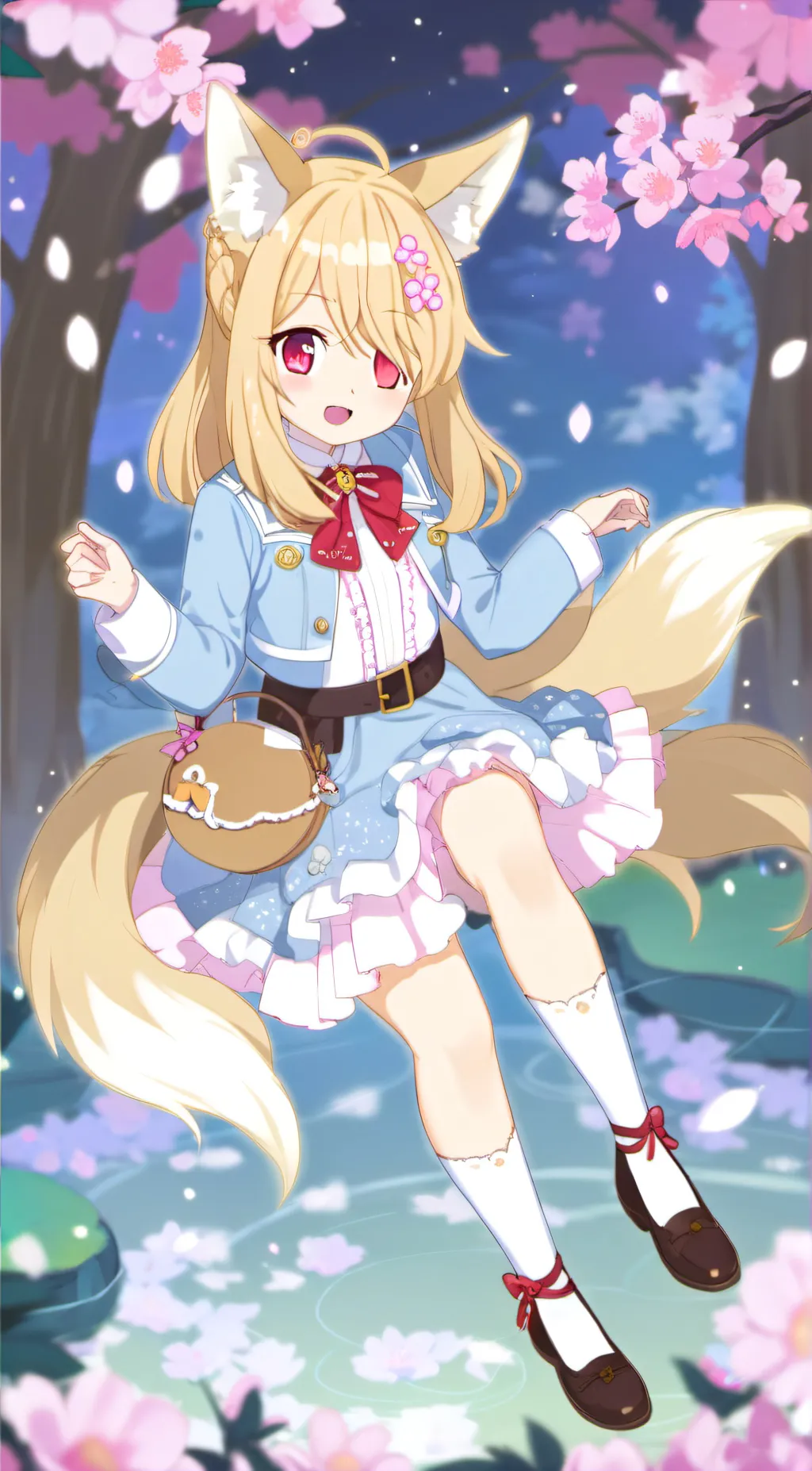 ai character: Courtney Sadtsukei background