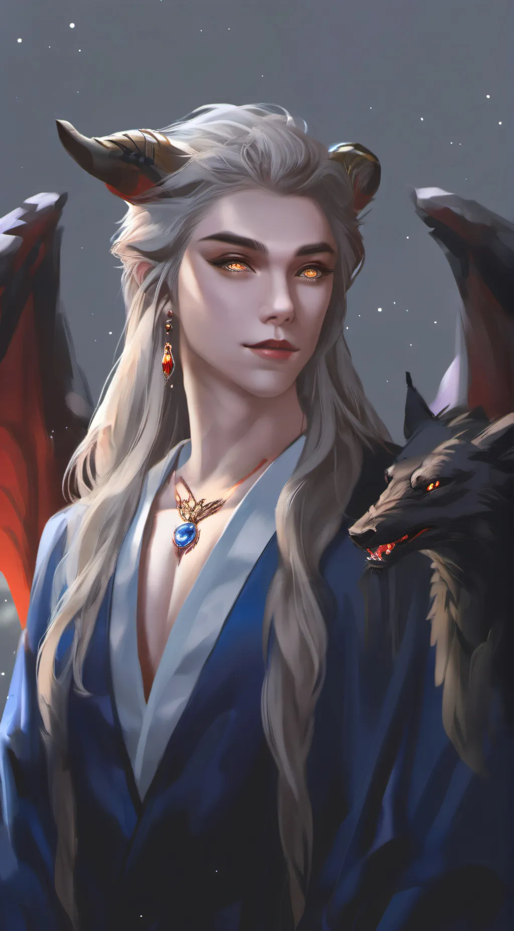 ai character: Dragon prince  background