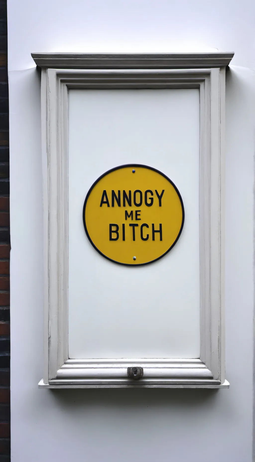 ai character: Annoy this sign. background