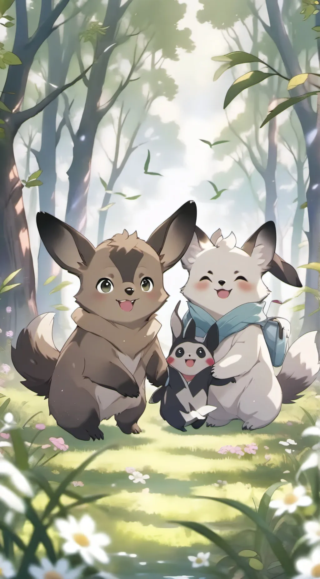 ai character: Smiling Critters!! background