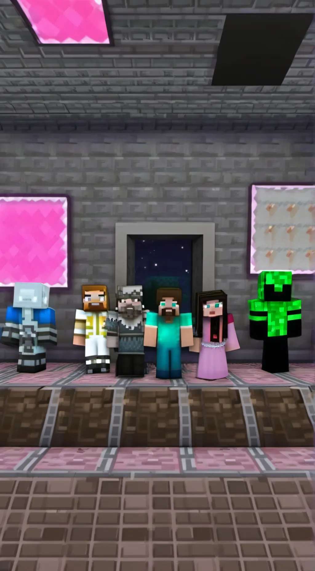 ai character: Chicken burger smp background