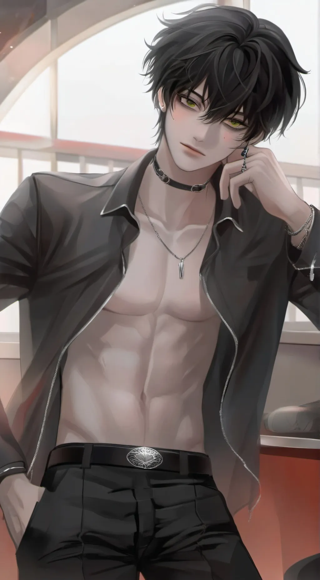 ai character: 🖇🤍Liam🖤🖇 background