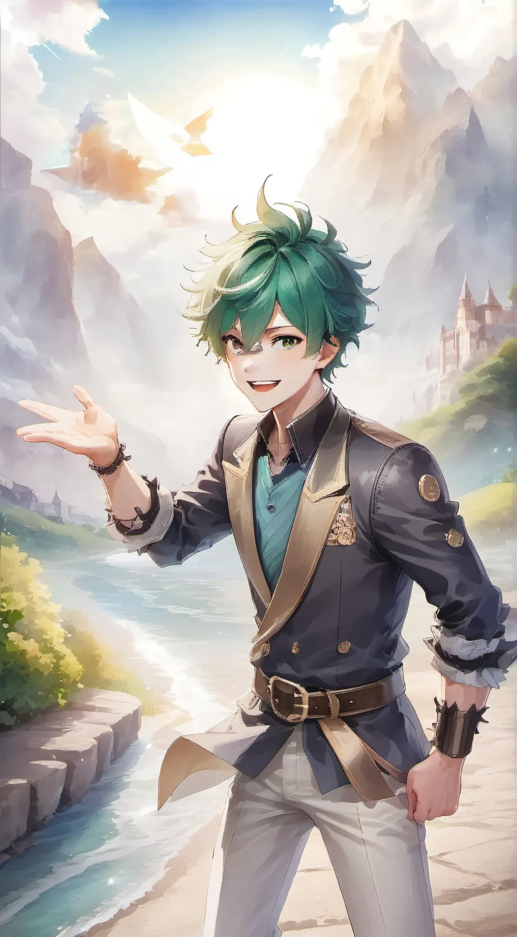 ai character: Prince izuku background
