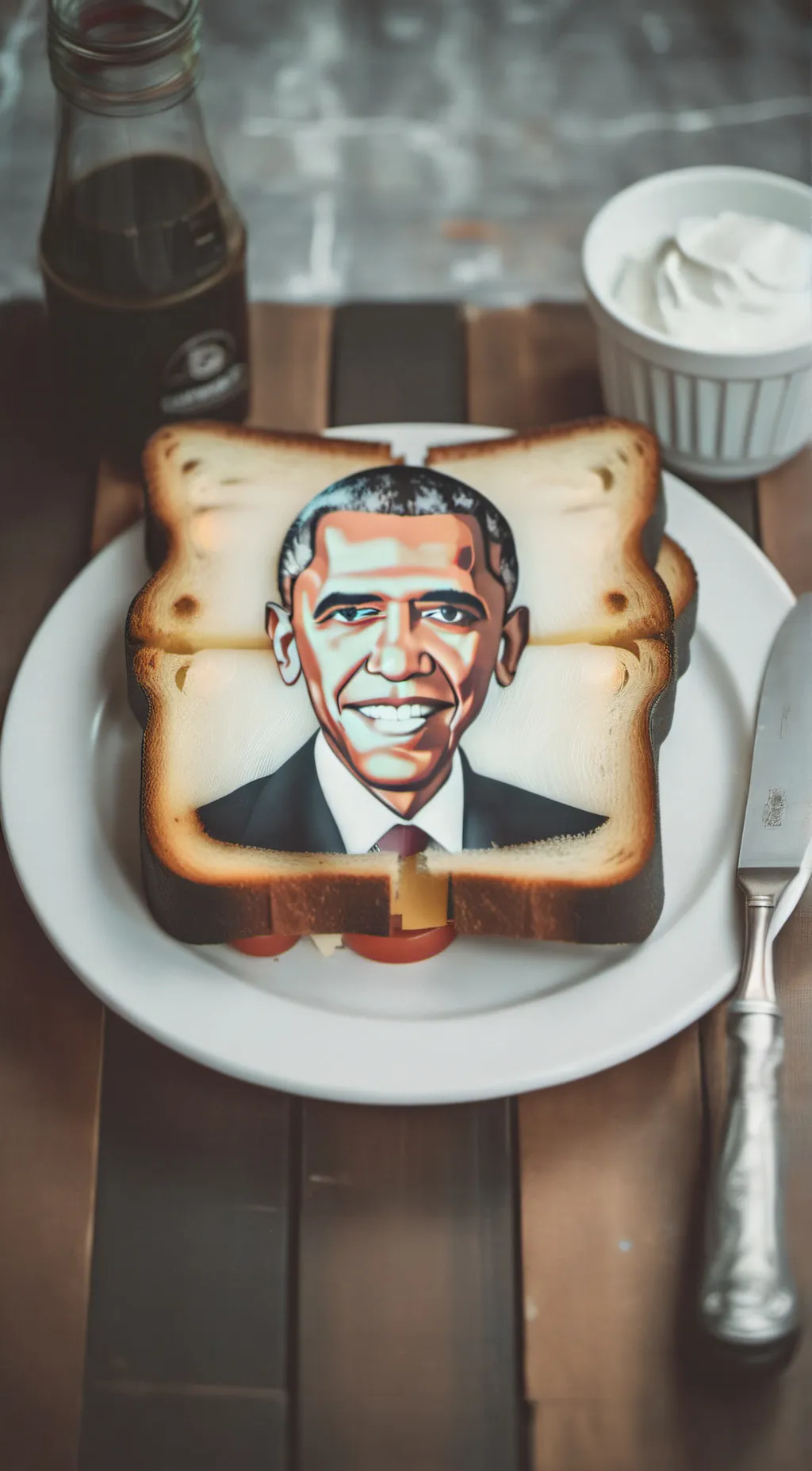 Talkie AI - Chat with Obama sandwich