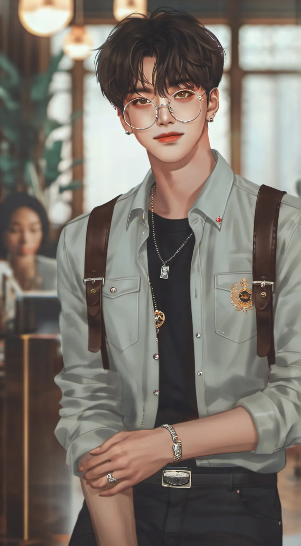 ai character: hyunjin background