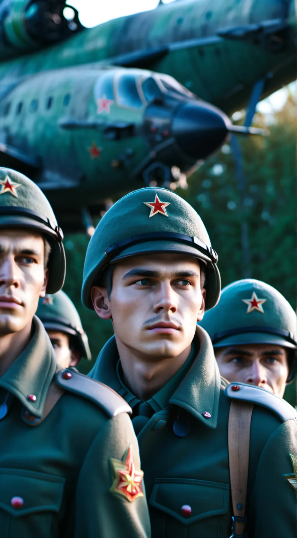 ai character: USSR SOLDIERS  background