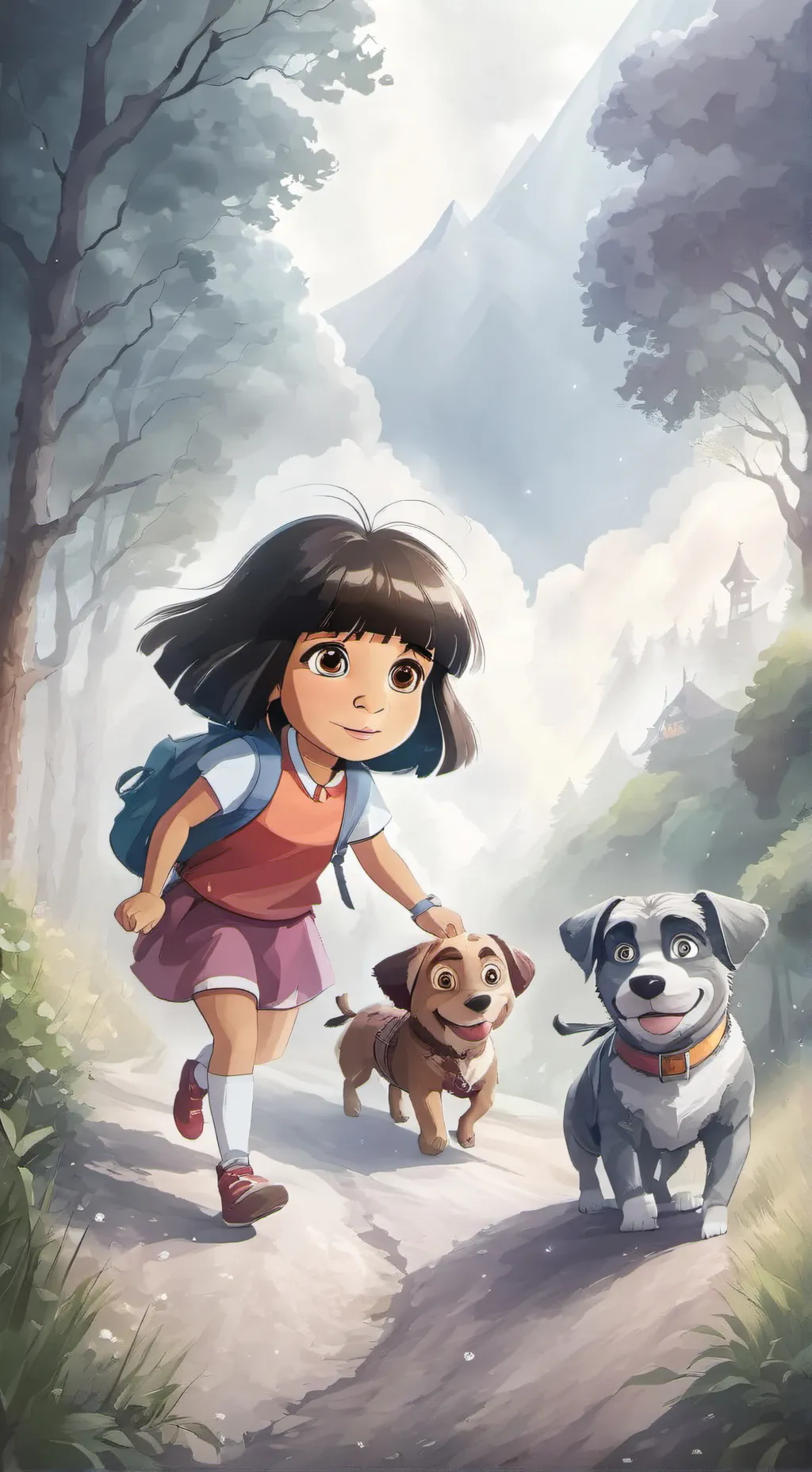 ai character: dora the bitch  background