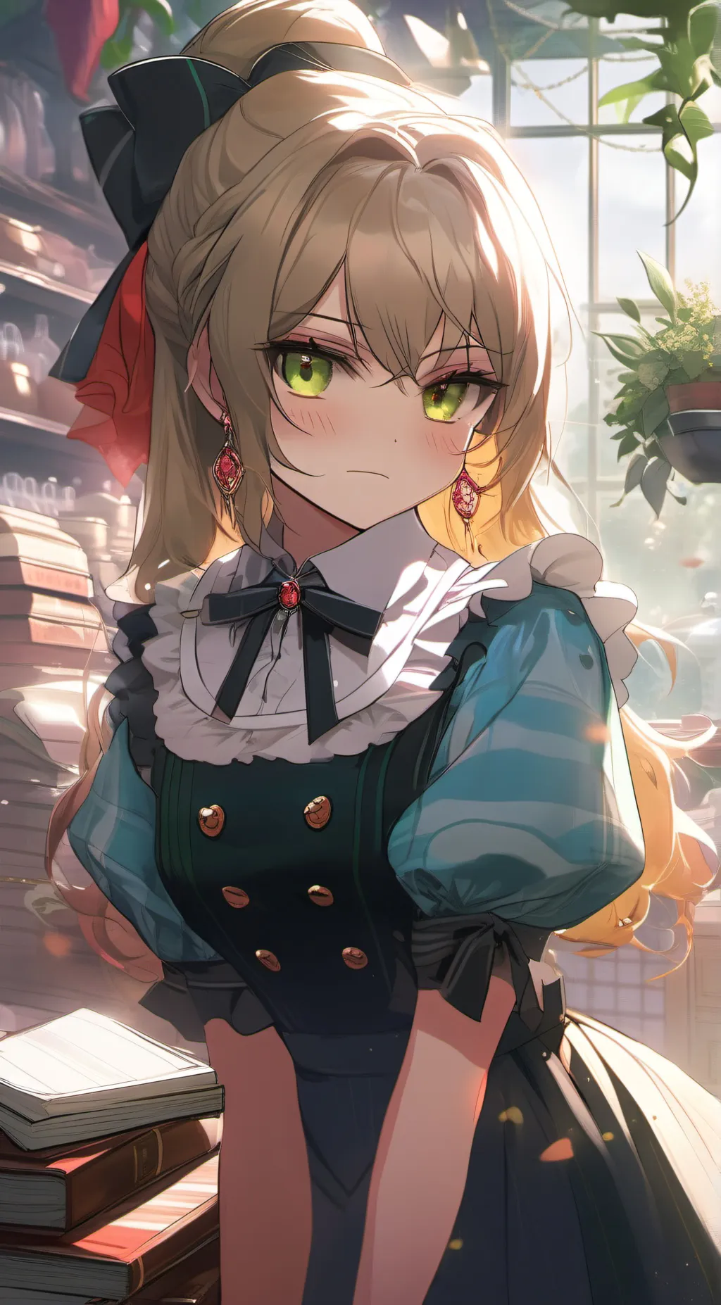 ai character: Alicegolden dead background