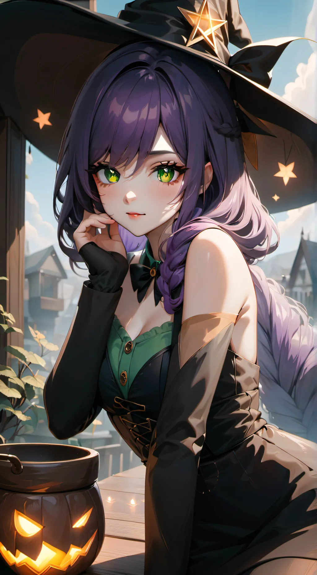 ai character: witch hazel~° background