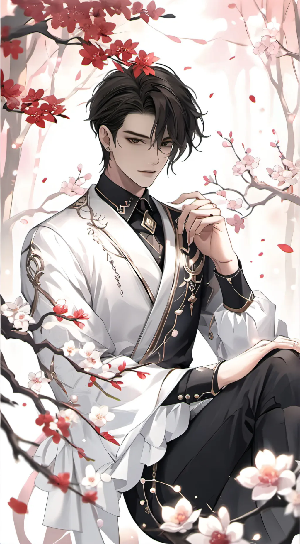 ai character: Levi⛩️~ background