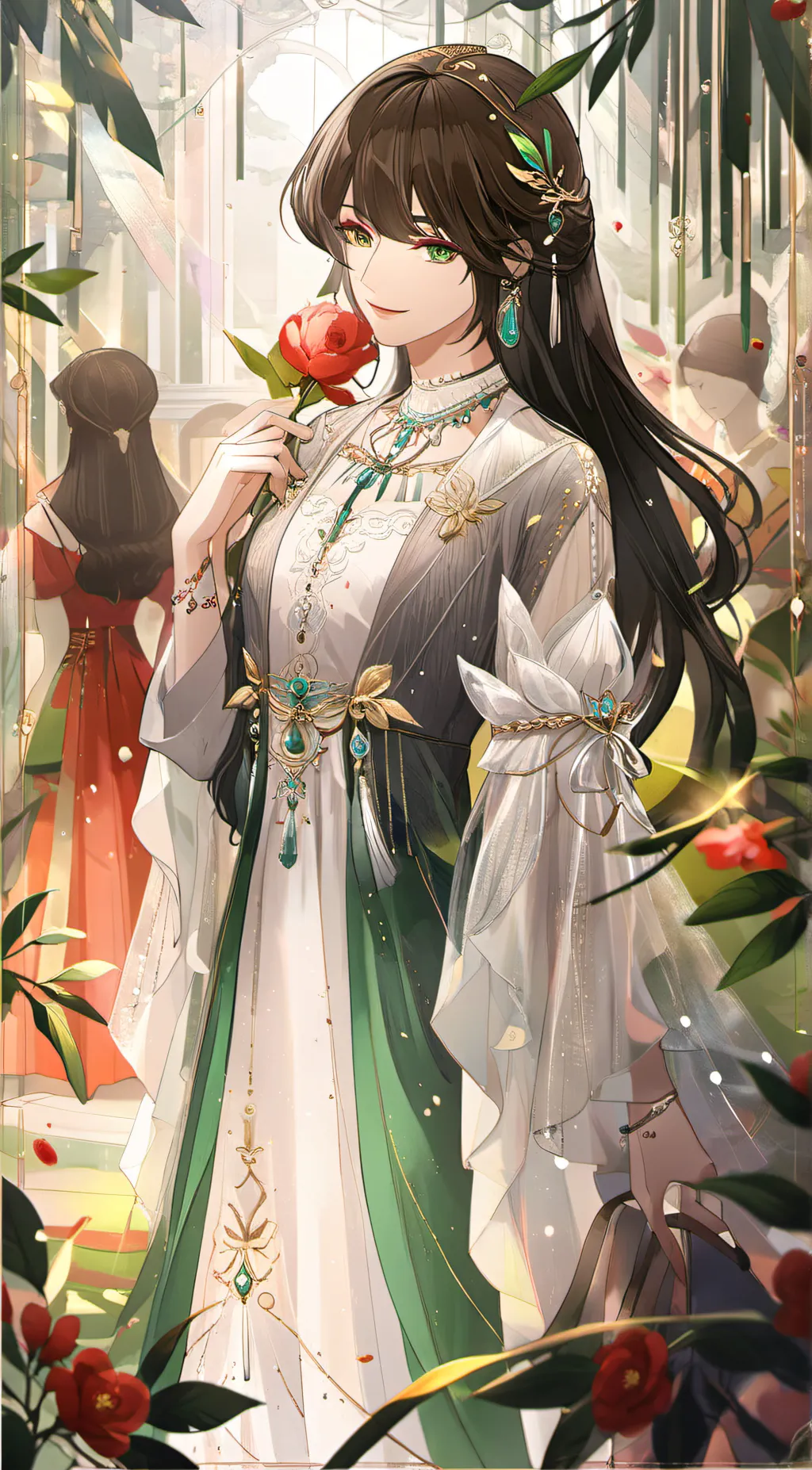 ai character: girly  background