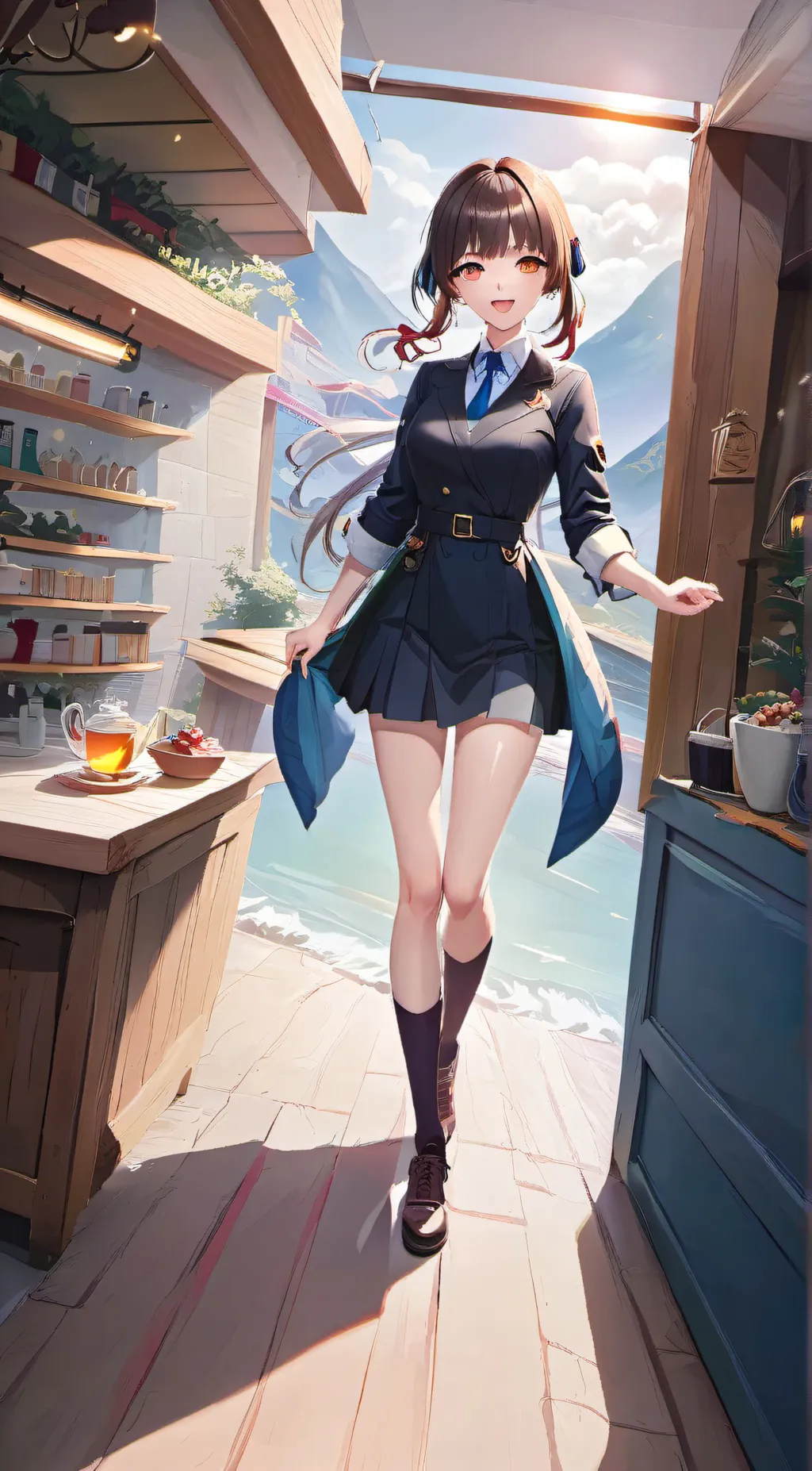 ai character: Karen  background