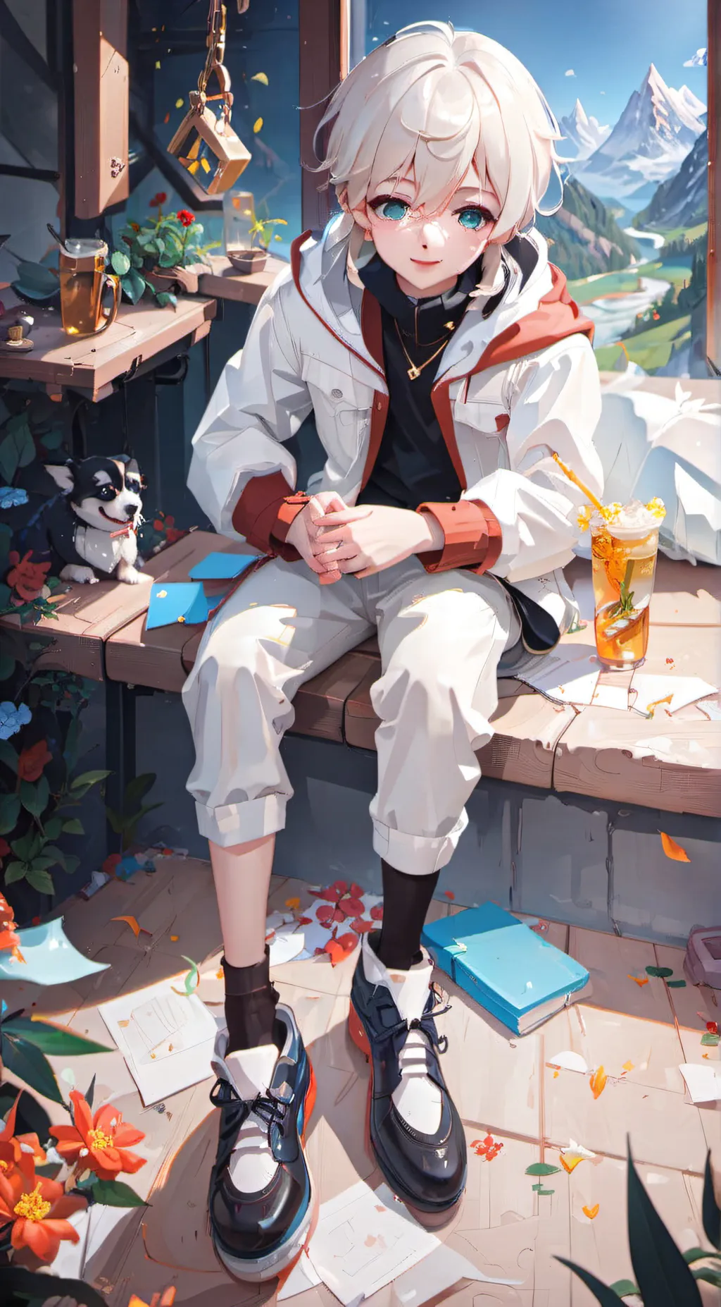 ai character: Leo background