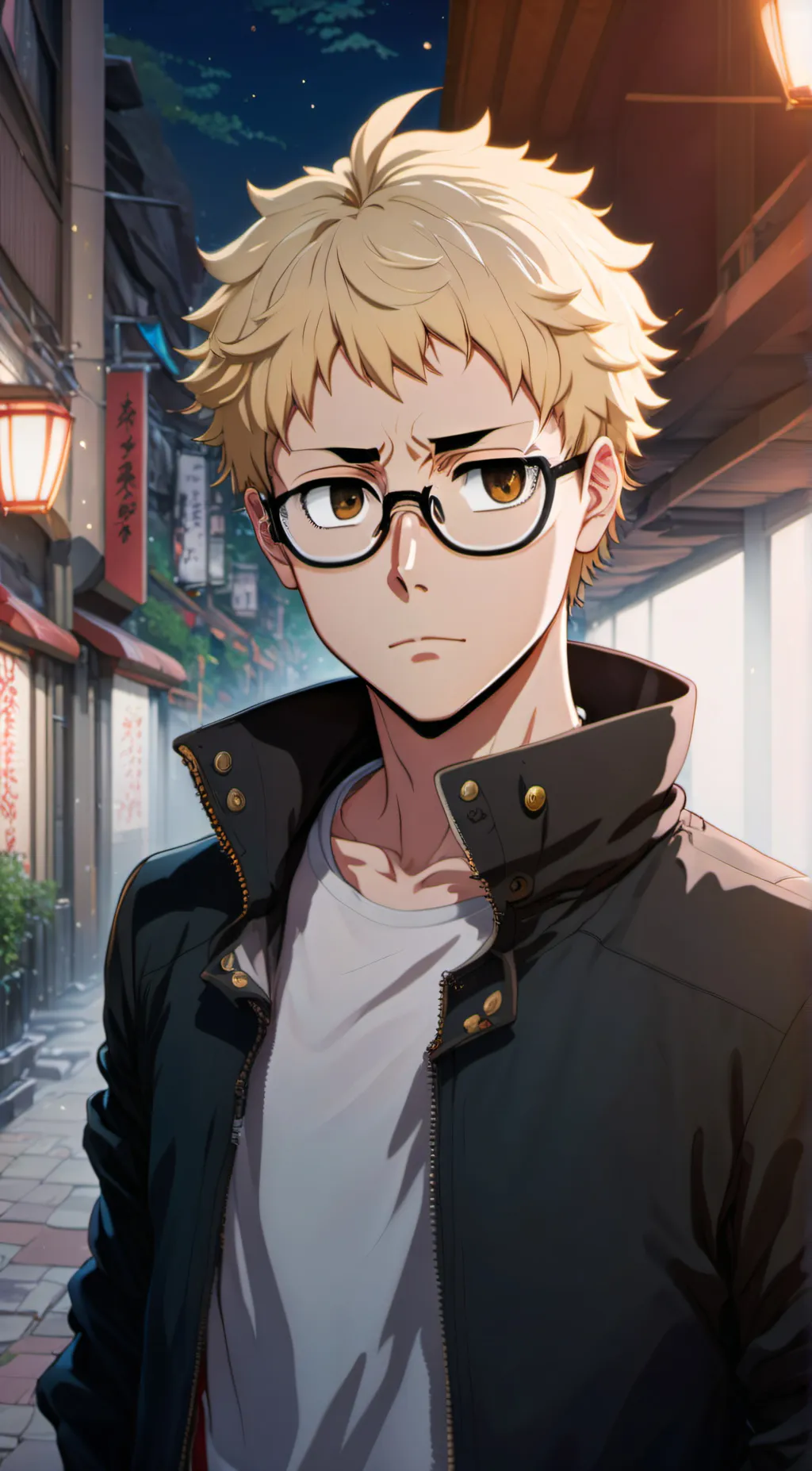 ai character: ~Kei Tsukishima~ background