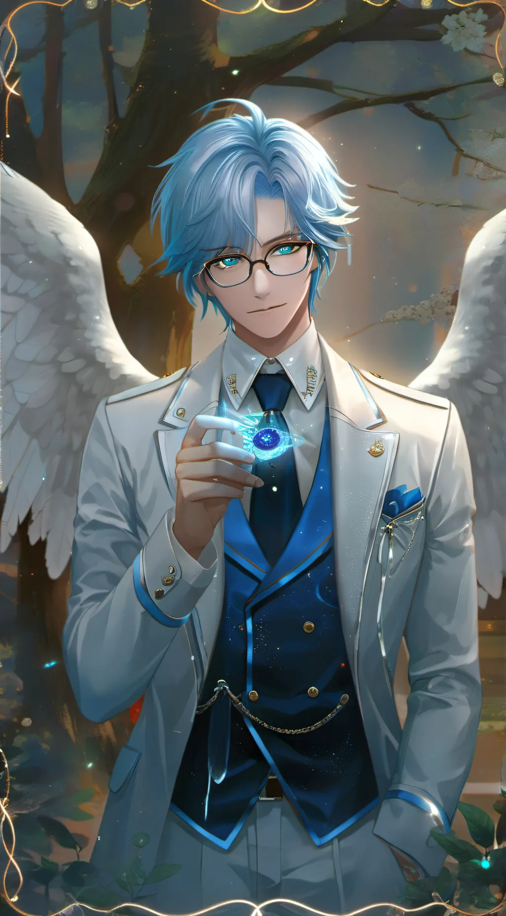 ai character: Galvin ☀️✨️ background