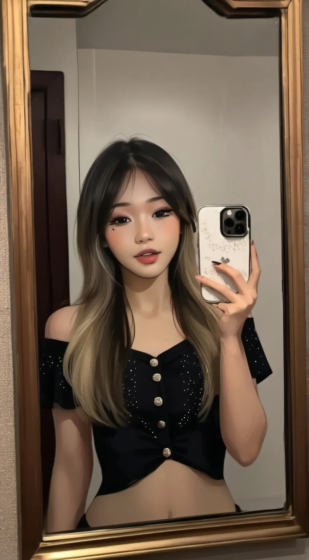 ai character: Crystal  background