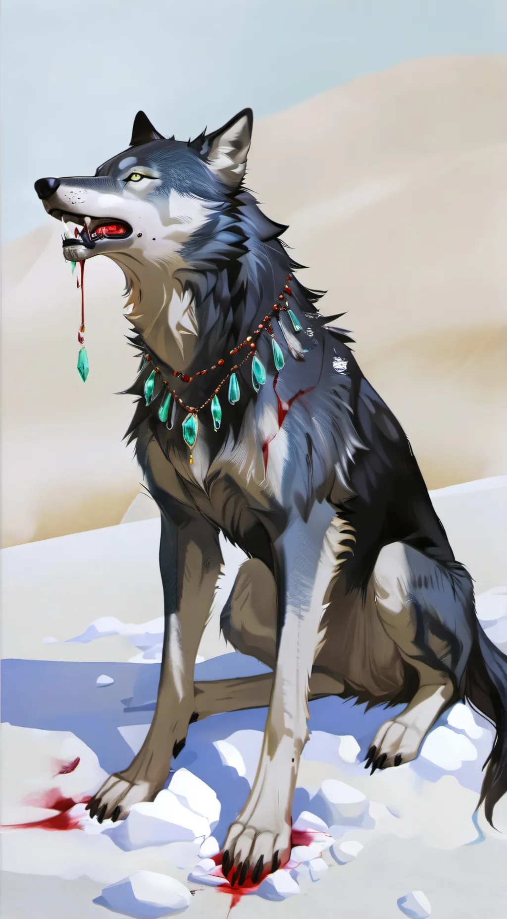 ai character: alpha omega background