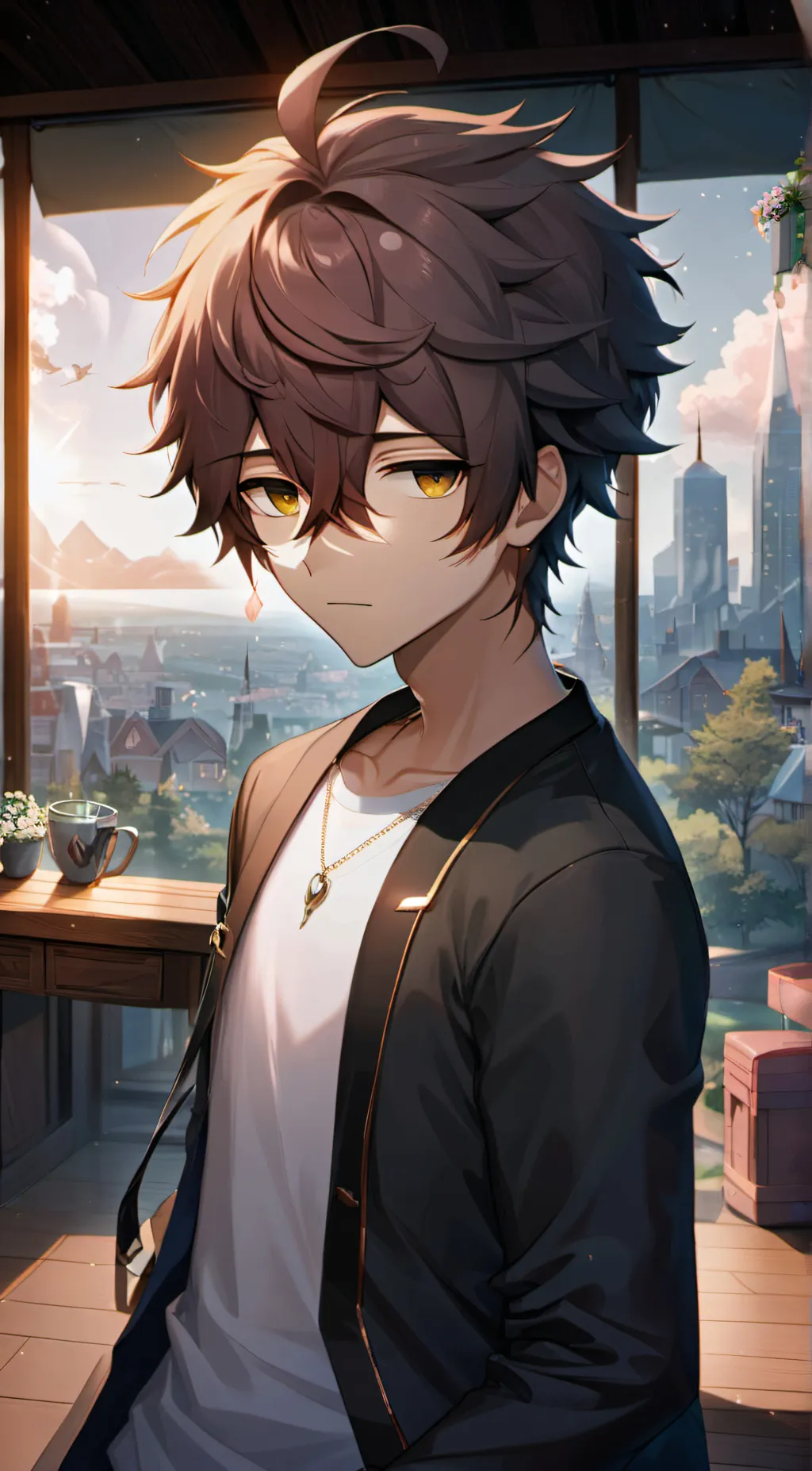 ai character: Max background