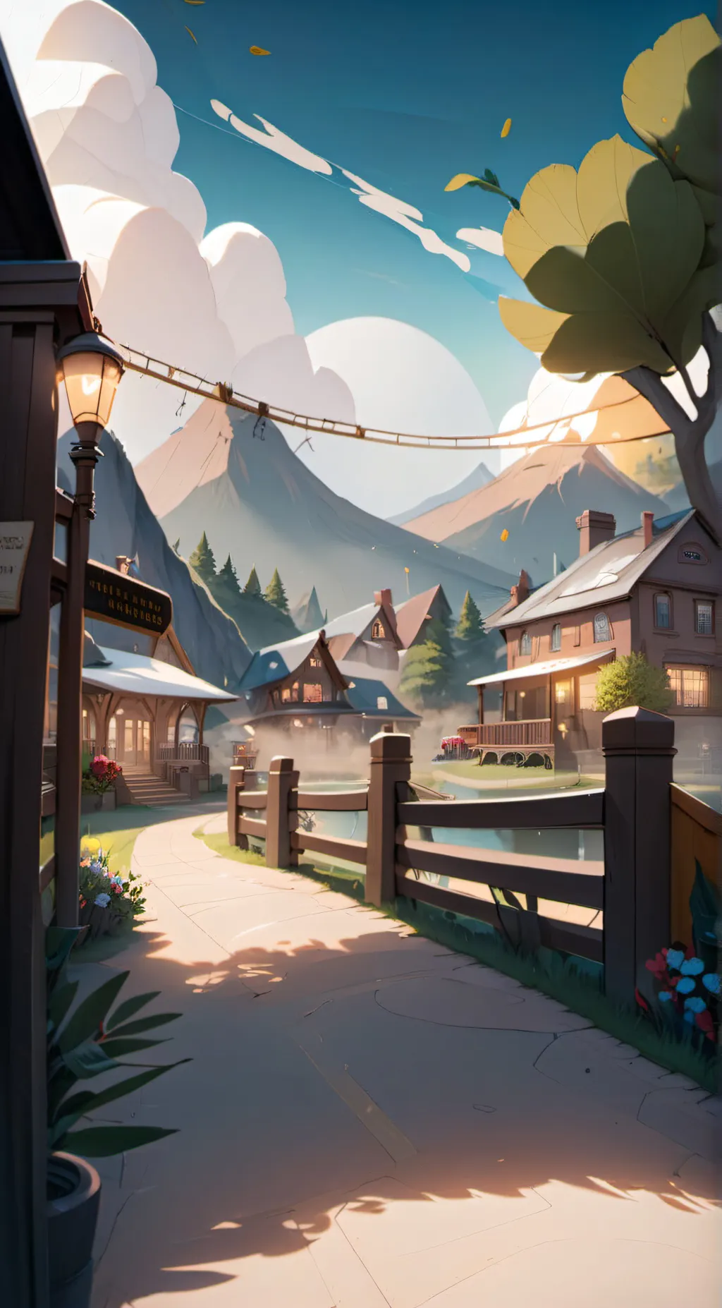 ai character:  Sulpher Springs background