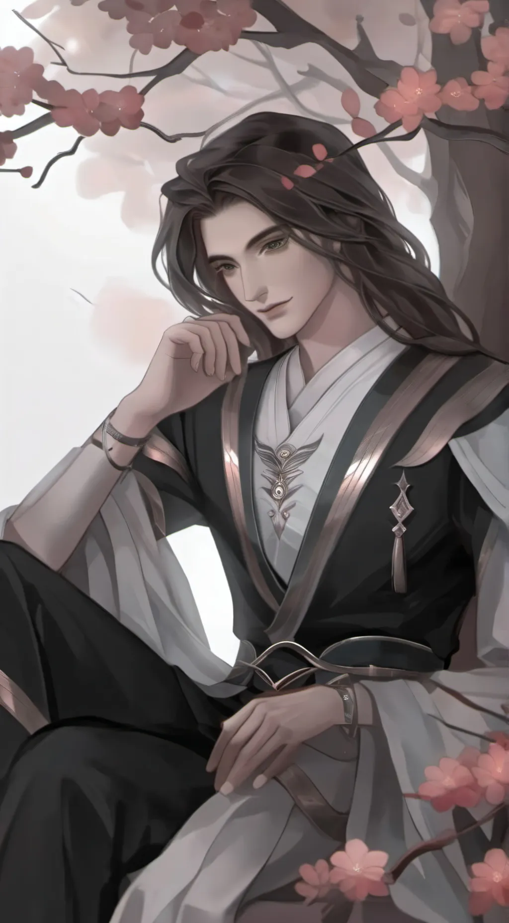 ai character: Finish lyrics background