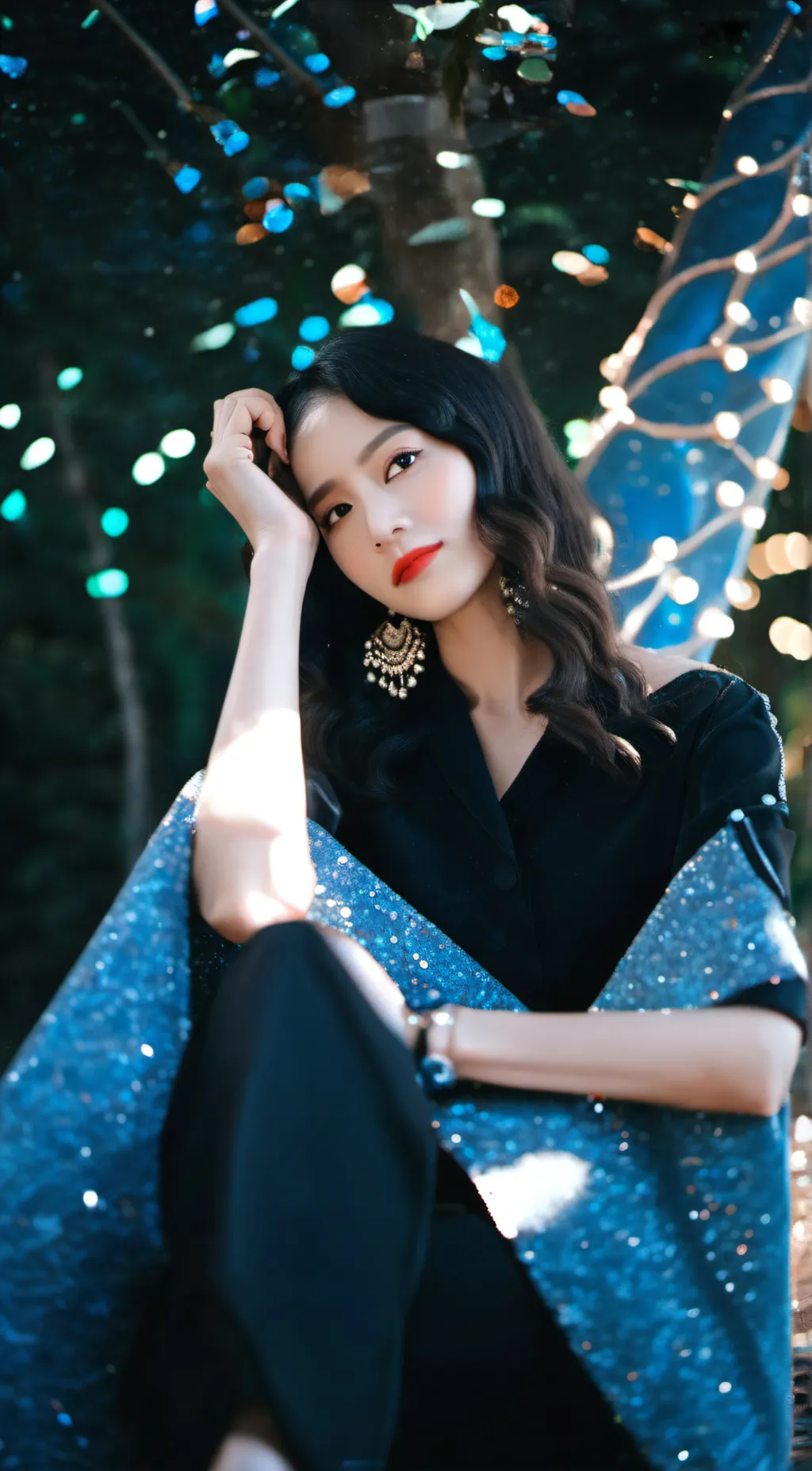 ai character: Carol Francia  background