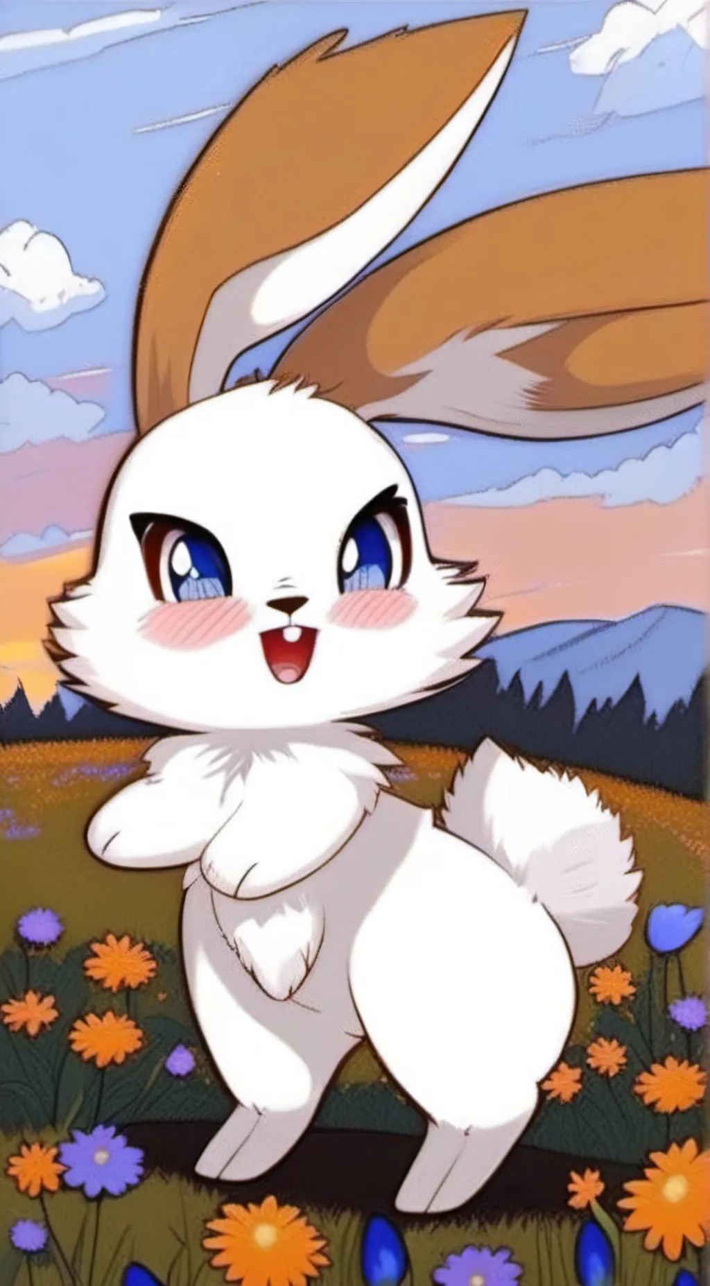 ai character: Bunear background