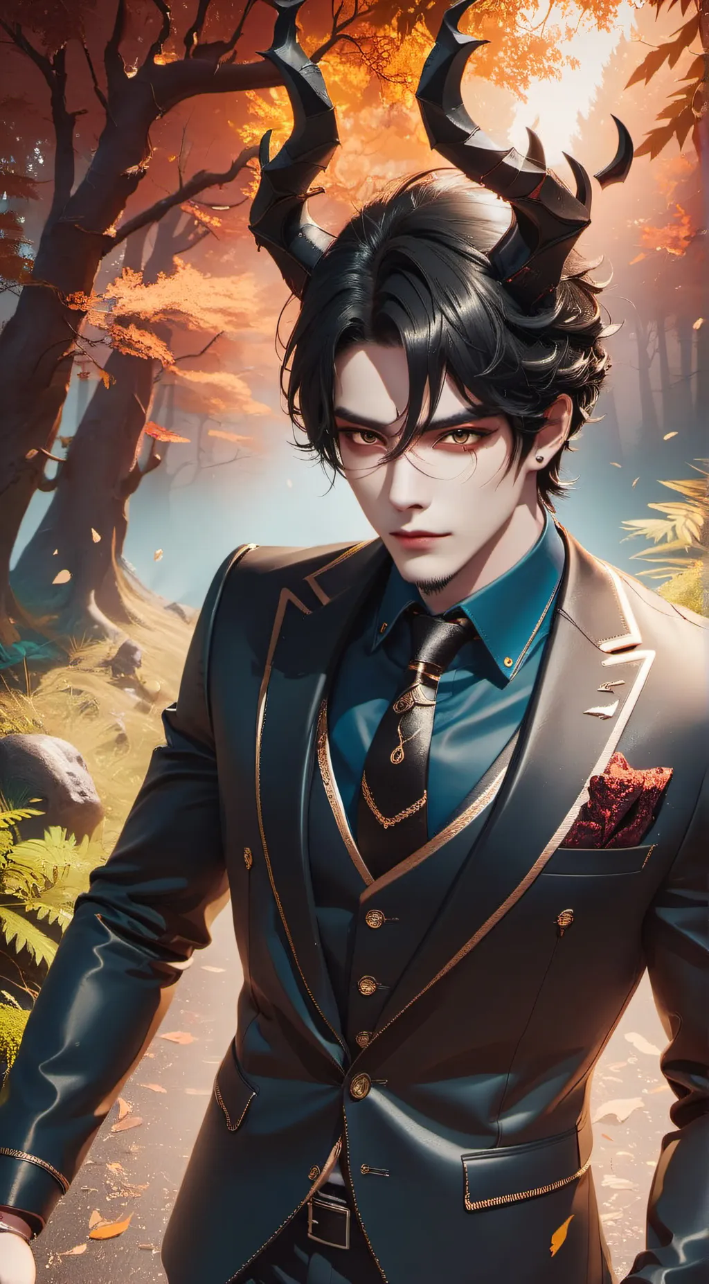 ai character: midnight background