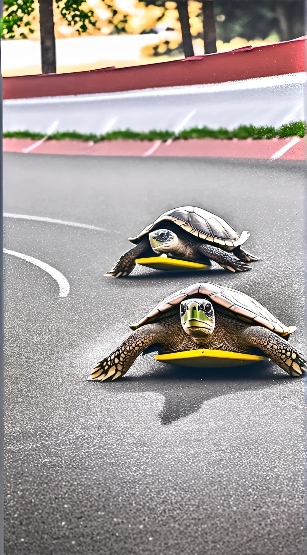 ai character: THE TURTLE RACES background