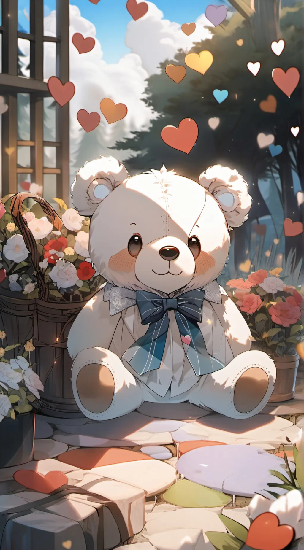 ai character: Amber background