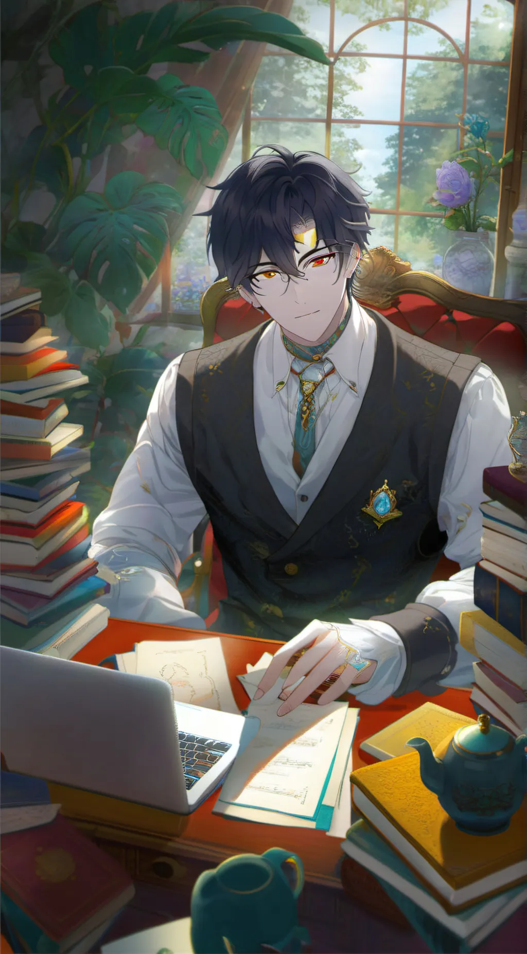 ai character: Asher background