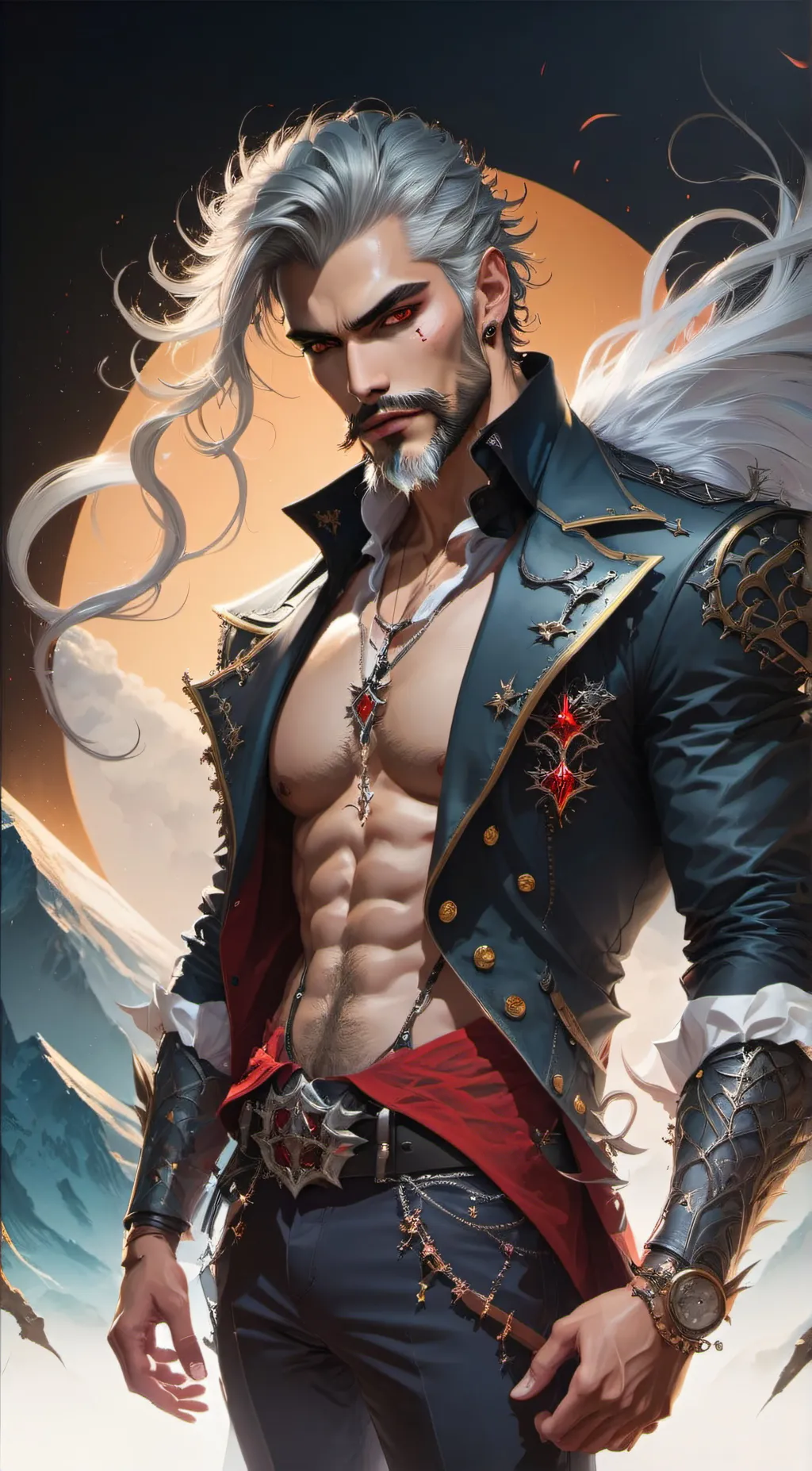 ai character: Long Dan Silver background