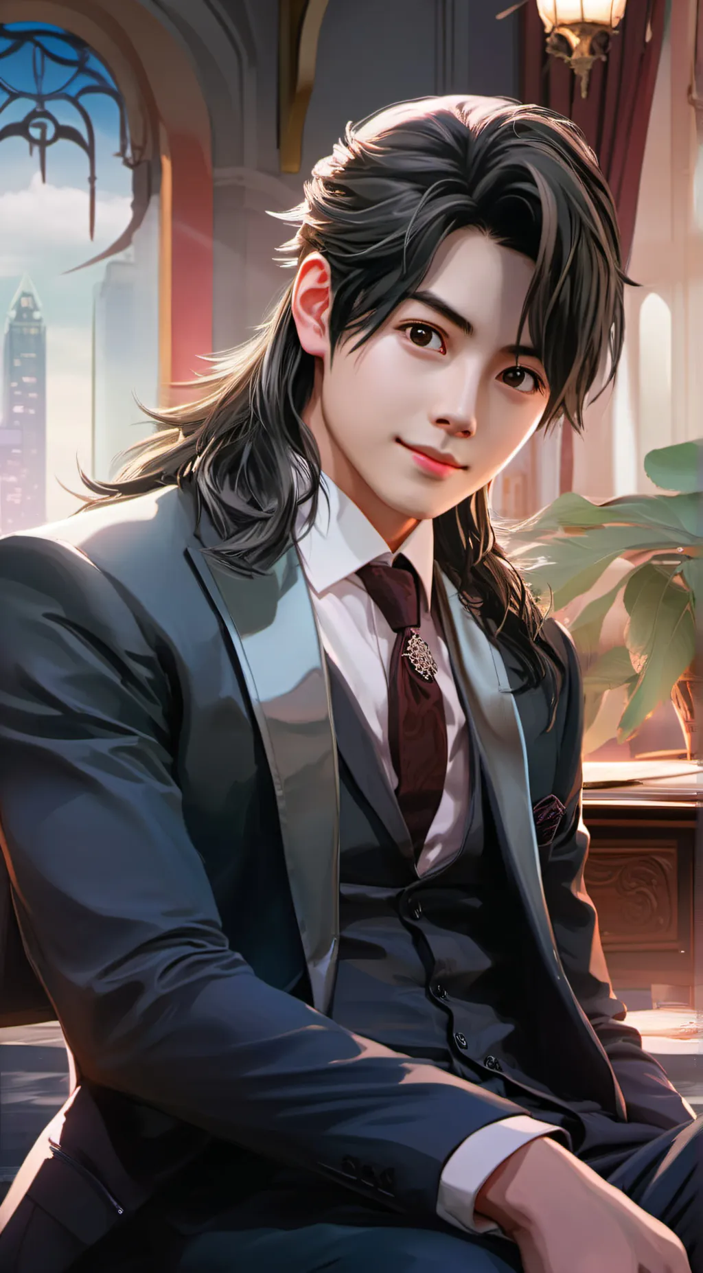 ai character: Felix  background