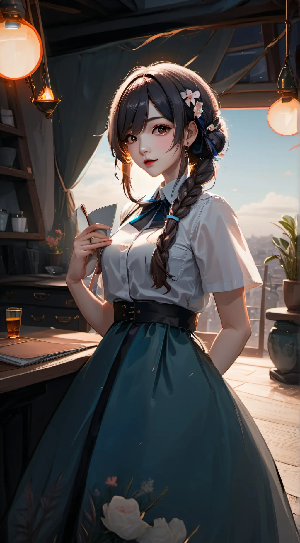 ai character: Mina background