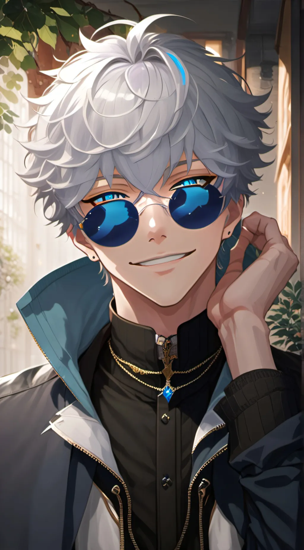 ai character: Gojo🎀 background